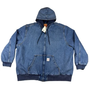 Chaqueta con Capucha Levis Potrero Denim Para Hombres 3XL Azul Acolchado Forrado Ropa de Trabajo Abrigo Nuevo con Etiquetas - Imagen 1 de 15