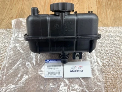 COOLANT RECOVERY BOTTLE TANK & CAP for JEEP WRANGLER 18-26 MOPAR OEM 68364312AC - Image 1 of 4