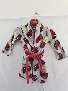 Walt Disney PIXAR CARS Toddler Bathrobe. Fire Resistant. Fuzzy Soft. Size 4T - Picture 1 of 10