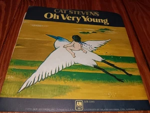 Cat Stevens Oh Very Young / 100 I Dream 1974 A&M Records AM-1503 Vinyl 7" 45 - Picture 1 of 4