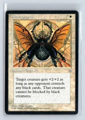 (3x) BLACK SCARAB – MTG Magic the Gathering Card – Ice Age – Uncommon - Image 1 of 4