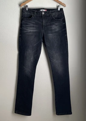 Cabi Size 8 High Straight Jeans Dark Gray 30" Inseam - Image 1 of 4