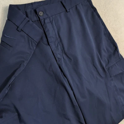 Nike Golf Standard Dri Fit Shorts Mens 36 Navy 10 Inch Inseam Cargo Pockets EUC - Image 1 of 4