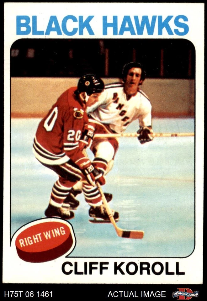 1975 Topps #139 Cliff Koroll  Blackhawks 7 - NM - Image 1 of 1
