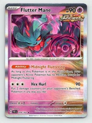 Pokemon SV05: Temporal Forces Flutter Mane 078/162 Holo - Image 1 of 2