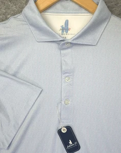 Johnnie-O Uomo Med Featherweight Performance Golf Polo Marlin-Verbena -NUOVA CON ETICHETTE- M - Foto 1 di 11