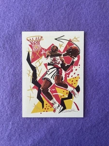 1990-91 NBA Hoops Clyde Drexler Team Checklist #376 Blazers Portland Trail USA - Picture 1 of 2