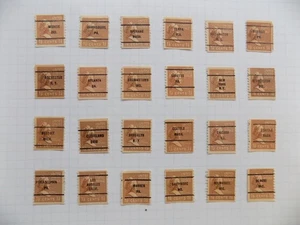 (24) used U S Diffn't cities PRECAN. DEFIN-7-24-G-1 1/2 C M. WASH'N-COILS - Picture 1 of 2