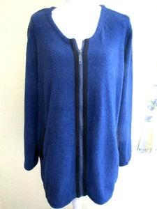 schicke Damen Jacke mit Reißverschluss, Farbe blau-schwarz, bpc selection - Bild 1 von 3