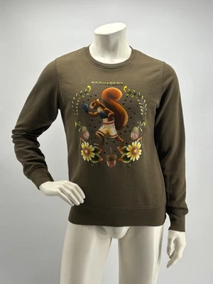 Dsquared2 Felpa Boxing Squirrel - Made in Italy - Taglia S - Imagen 1 de 4