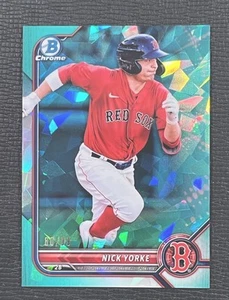 Nick Yorke 2022 Bowman cromo verde brillo refractor 80/99 Red Sox #BCP-192 - Imagen 1 de 3