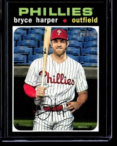 Topps Heritage Bryce Harper Philadelphia Phillies #447 2020 - Imagen 1 de 2