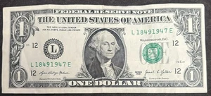2021 San Francisco $1 Bill Tombstone 1849-1947 Fancy Numbers Note - Picture 1 of 2