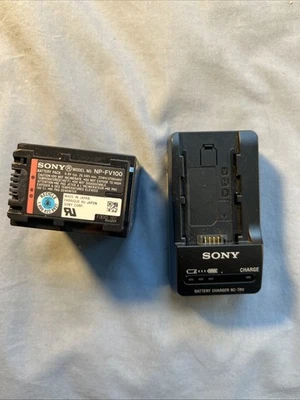 Batería Sony NP-FV100 3700mAh con cargador Sony Bc-trv/OEM/para videocámara Sony Foto 1 de 4