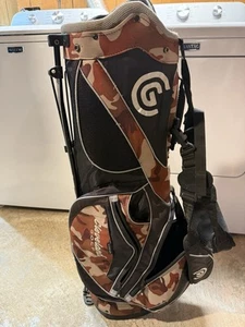 Cleveland Golf IZZO Camouflage Stand Bag 8-Way Rain Cover & Shoulder Straps USED - Picture 1 of 8