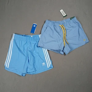 Lot of 2 Women's XS Athletic Outdoors Shorts Adidas Alpine Design Baby Blue - Picture 1 of 11