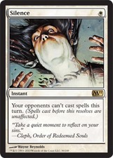 1x Silence NM, English MTG Magic 2011 (M11)