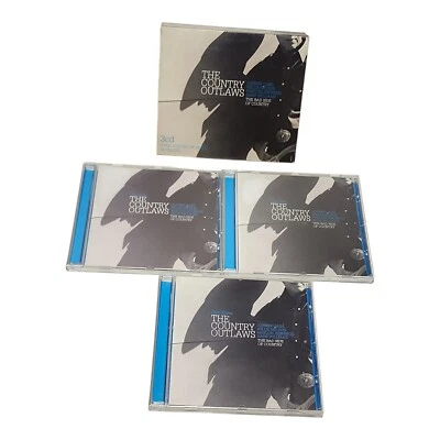The Country Outlaws 3 CD Set 54 Songs Johnny Cash Nelson Jennings Williams 2007  - Image 1 of 4