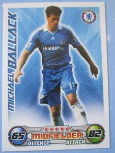 Match Attax 2008/09 Michael Ballack of Chelsea base card