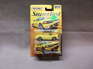 MATCHBOX 2005 #22 SUPERFAST YELLOW FORD SVT MUSTANG COBRA CONVERTIBLE CRUISER - Picture 1 of 3