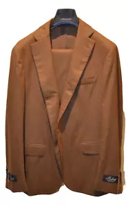 NWT Belvest Mens Suit 2btn Wool Brown DROP 7 size 40 US 50 EU - Picture 1 of 6