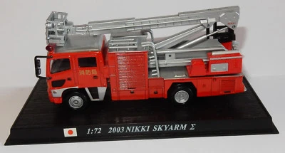 DEL PRADO Camion Pompieri 2003 Nikki Skyarm Giapponese Fire Rescue No. Box 1/72 - Immagine 1 di 4