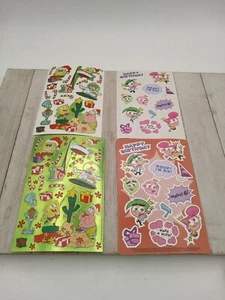 Vintage Lot 20 Sheets ~ 290 Stickers~ SpongeBob Candy Christmas Birthday Magic - Picture 1 of 3