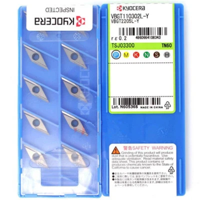 10pcs TN60 VBGT110302L-Y VBGT2205L-Y Cermet  Inserts New - Image 1 of 3