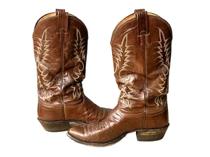 Bota de Vaquero Occidental de Cuero Marrón NOCONA para Hombre Talla 8.5D Hecha en EE. UU. - Imagen 1 de 16