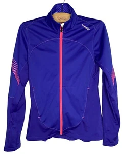 XS Extra Small 0 2 4 Purple Pink Zipper Pockets Running Yoga Jacket Saucony - Picture 1 of 9