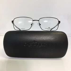 NIB Chesterfield 887/T Black Titanium Metal Men’s Eyeglasses 55mm - Picture 1 of 7