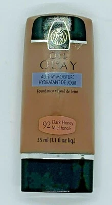 Oil Of Olay All Day Moisture Foundation- #92 Dark Honey Foundation Normal to Dry - Image 1 of 2
