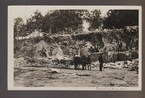 Frederika IOWA RPPC 1907 MINING Mine ROCK QUARRY OPERATION Men nr New Hampton - Picture 1 of 4