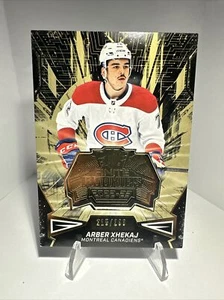 2022-23 Upper Deck SPX Arber Xhekaj Finite Rookies Gold RC /299 Canadiens - Picture 1 of 14