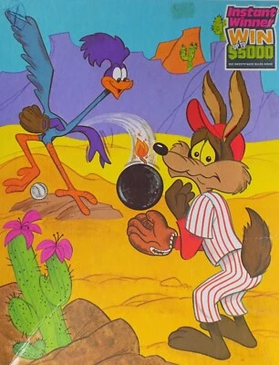 LOONEY TUNES The Coyote & Road Runner Childrens 100pc Jigsaw Puzzle Whitman 1981 - Image 1 of 4