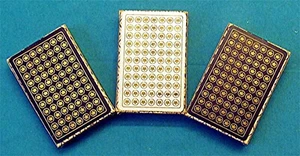 70er*3*NEU versiegelte Decks Bridge-Größe kunststoffbeschichtete Spielkarten Litho USA USPCC - Bild 1 von 5