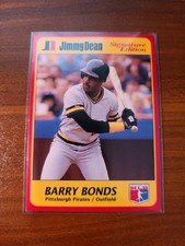 1991 Jimmy Dean Pittsburgh Pirates #4 Barry Bonds *1601