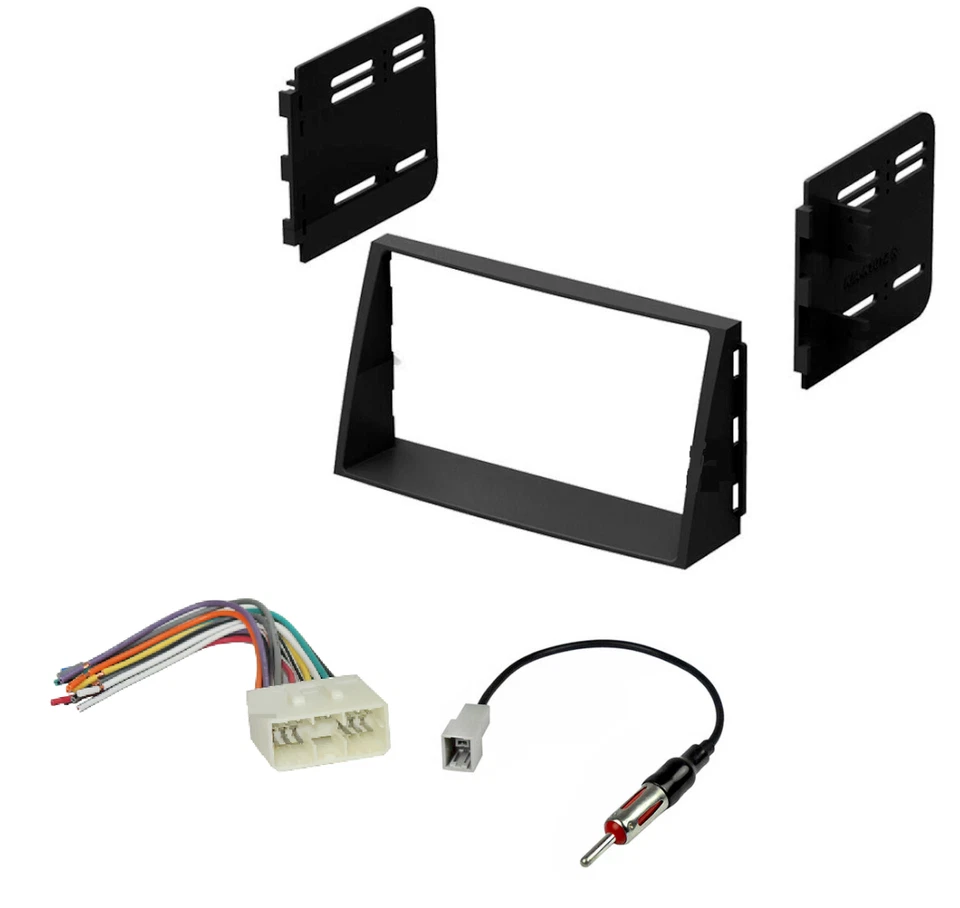 Kit de tablero estéreo de coche antena arnés doble DIN para Kia Soul 2010-2011 Foto 1 de 1