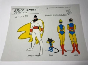 SPACE GHOST animation Cel Print Publicity Concept Art Cartoons MODEL CEL F1 - Picture 1 of 3