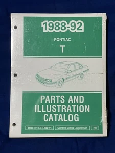Sealed Original 1988-1992 Pontiac Lemans T body Parts and Illustration Catalog - Picture 1 of 3