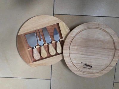 Käsemesser-Set Guzzini Käseplatte Käsebrett mit Zubehör forme casa Guzzini desig - Bild 1 von 4
