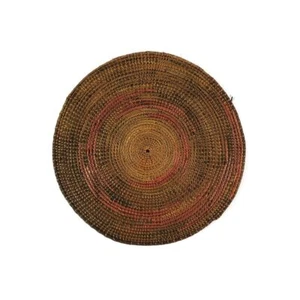 Cesta tutsi plana de tejido apretado Ruanda - Imagen 1 de 2