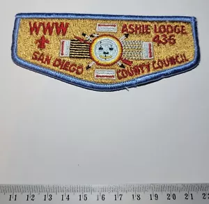 OA Lodge 436 Ashie S14 Vintage Flap San Diego County Council California Scouts - Bild 1 von 2