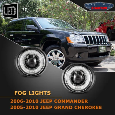 Luces antiniebla transparentes para Jeep Commander Grand Cherokee 05-09 Dodge Dakota 06-10 Foto 1 de 4
