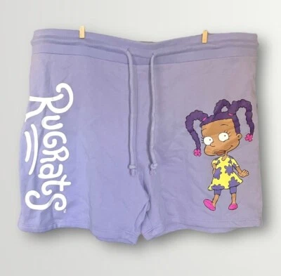 Women’s 3XL Nickelodeon Jr Rugrats Susie Lavender Purple Shorts Elastic Waist - Image 1 of 4