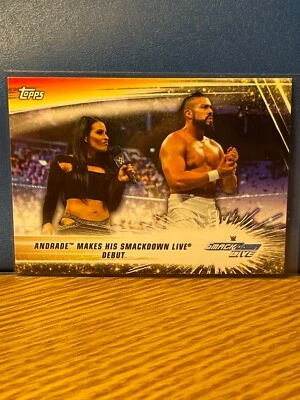 2019 Topps Wwe SummerSlam Andrade Makes His SmackDown Live Debut #68 - Image 1 of 2