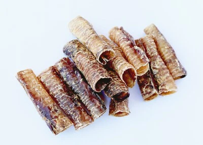 POWERPET 6 INCH Beef Trachea- BULK- Natural Dog Chew-100% BRC CERTIFIED