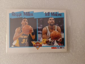 Reggie Miller & Jeff Malone 1991 NBA Hoops Free Throw League Leaders #308