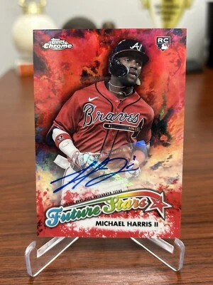 2023 Topps Chrome Update Series - Future Stars Auto #FSA-MH Michael Harris /5 RC - Image 1 of 4