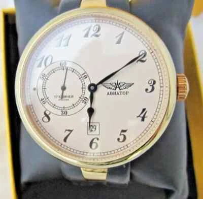 OROLOGIO MECCANICO CARICA MANUALE RUSSO AVIATOR SERIA LIMITATA DI 100 PZ. N° 15 - Immagine 1 di 4